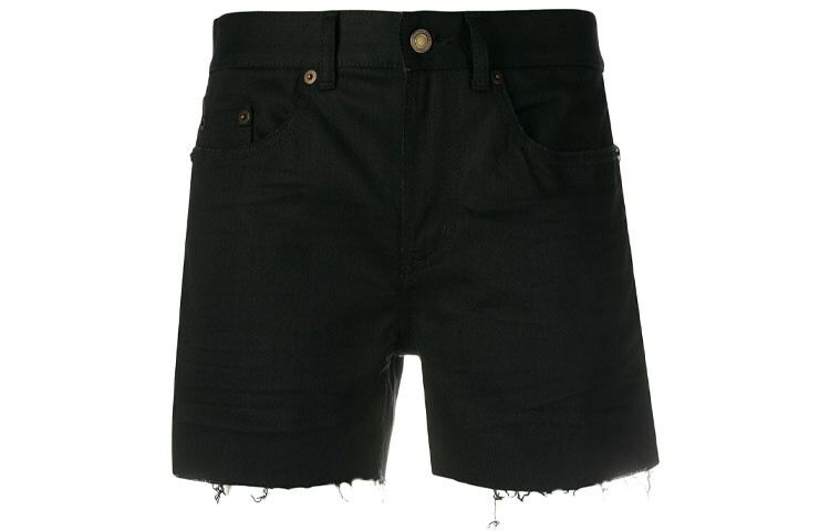 Шорты джинсовые Saint Laurent на пуговице, черный
Шорты джинсовые Saint Laurent на пуговице, черный