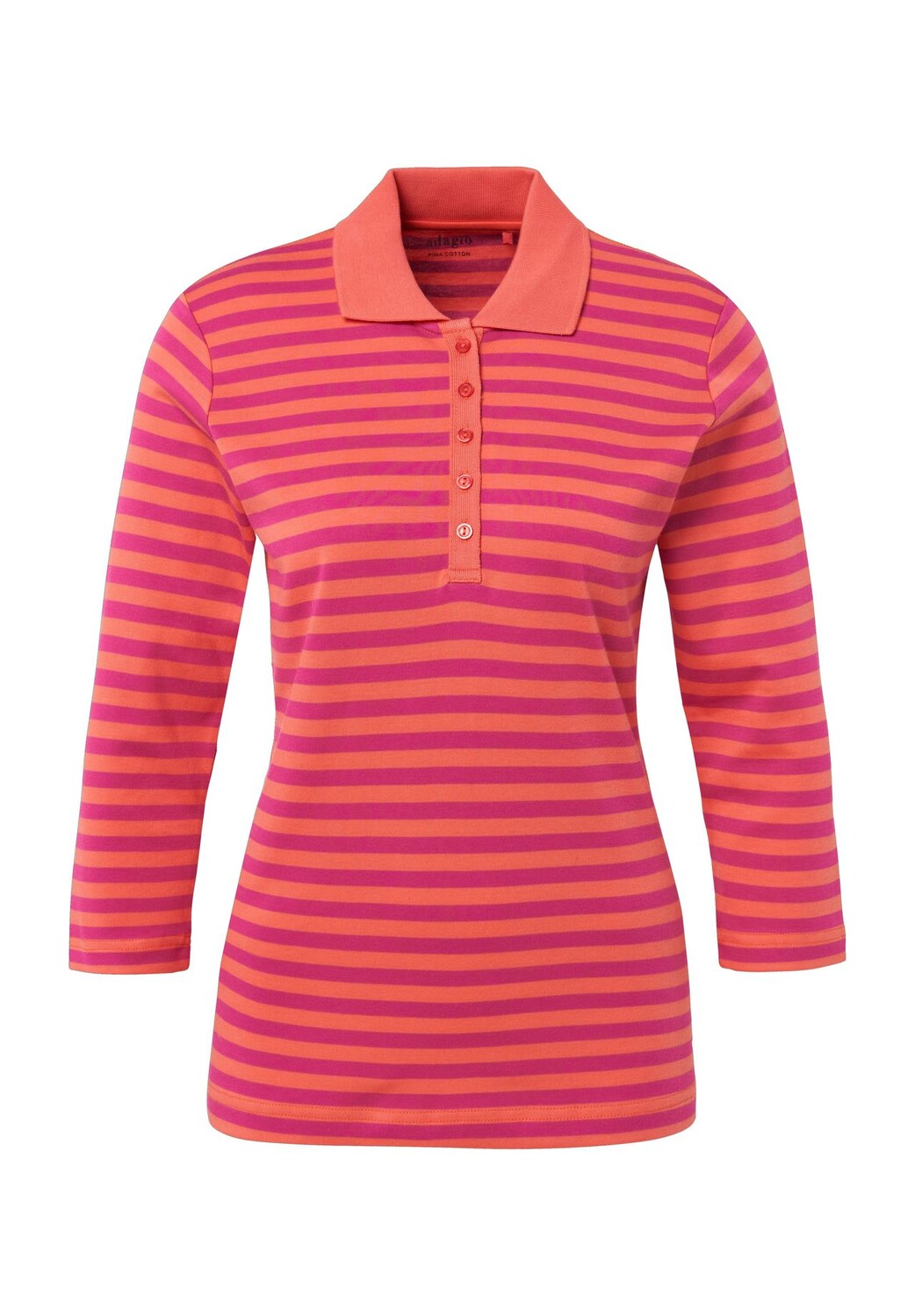 Женская хлопковая рубашка-поло Pima с рукавом 3/4 Tilda Adagio, цвет Coral Dark Pink
Женская хлопковая рубашка-поло Pima с рукавом 3/4 Tilda Adagio, цвет Coral Dark Pink
