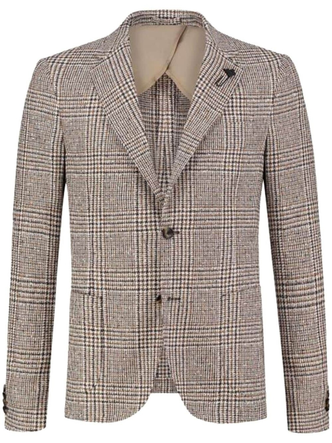 Однобортный пиджак с брошью Lardini, коричневый
Однобортный пиджак с брошью Lardini, коричневый