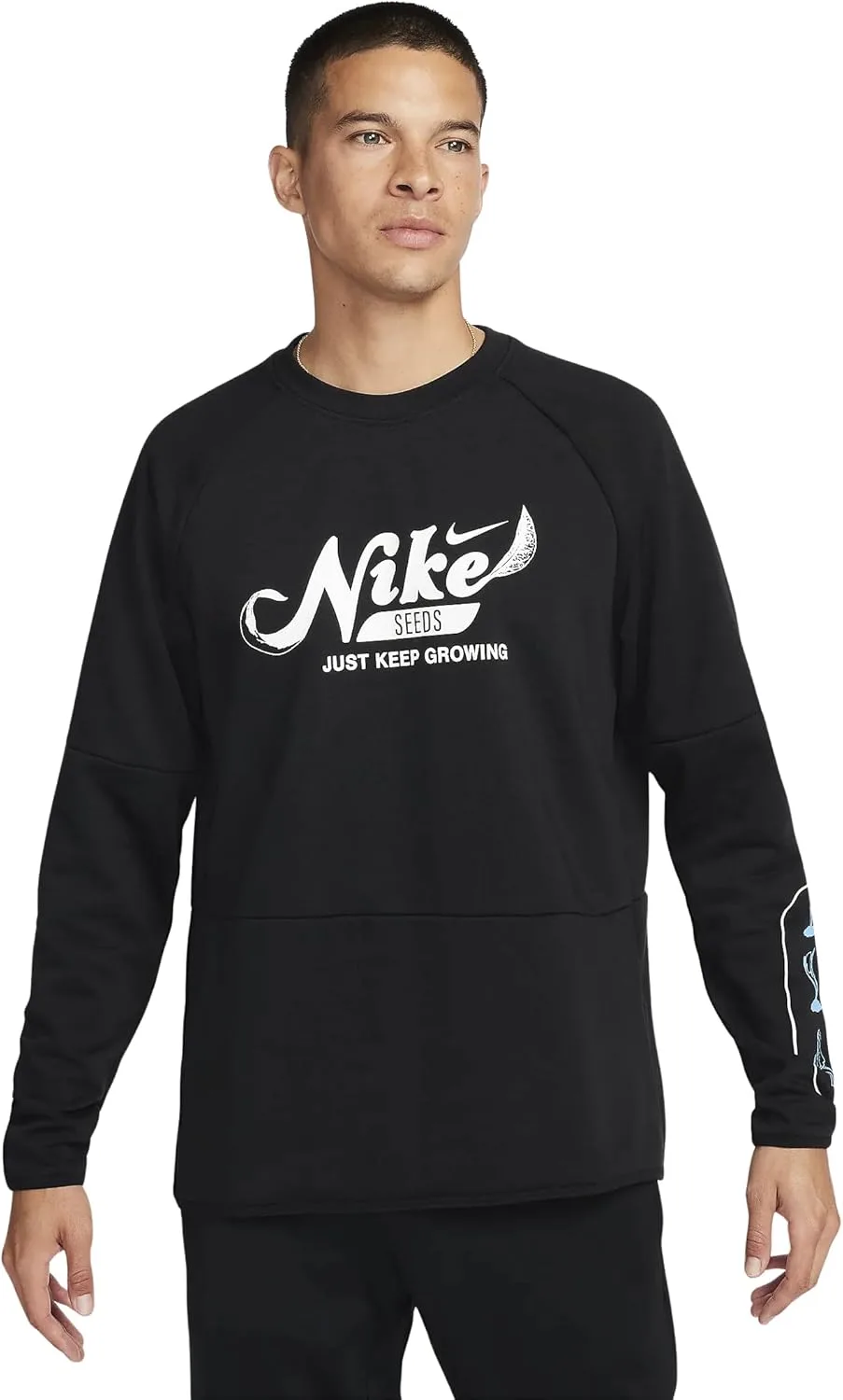 Nike мужская футболка Dri-FIT Fleece с круглым вырезом, Photon Dust/Deep Royal Blue
Nike мужская футболка Dri-FIT Fleece с круглым вырезом, Photon Dust/Deep Royal Blue
