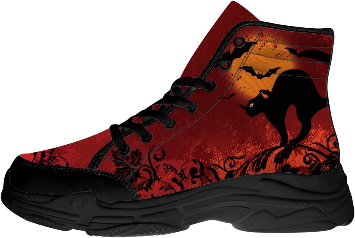 Мужские и женские кроссовки на высокой подошве с черной кошкой, хеллоуинские кеды на шнуровке на платформе, подарки для него и для нее Generic
Мужские и женские кроссовки на высокой подошве с черной кошкой, хеллоуинские кеды на шнуровке на платформе, подарки для него и для нее Generic