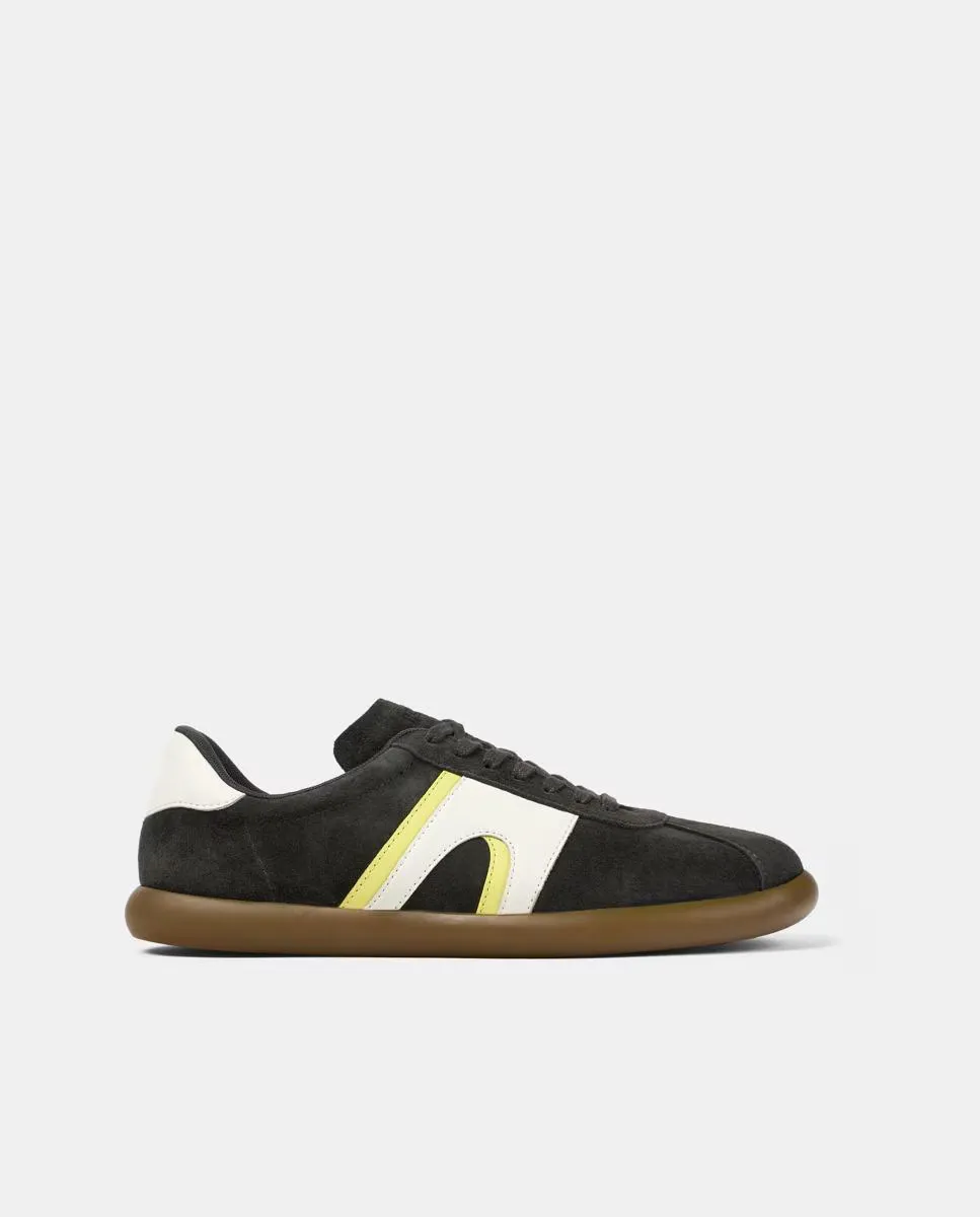 Мужские однотонные кожаные кеды на шнуровке Camper, серый
Мужские однотонные кожаные кеды на шнуровке Camper, серый