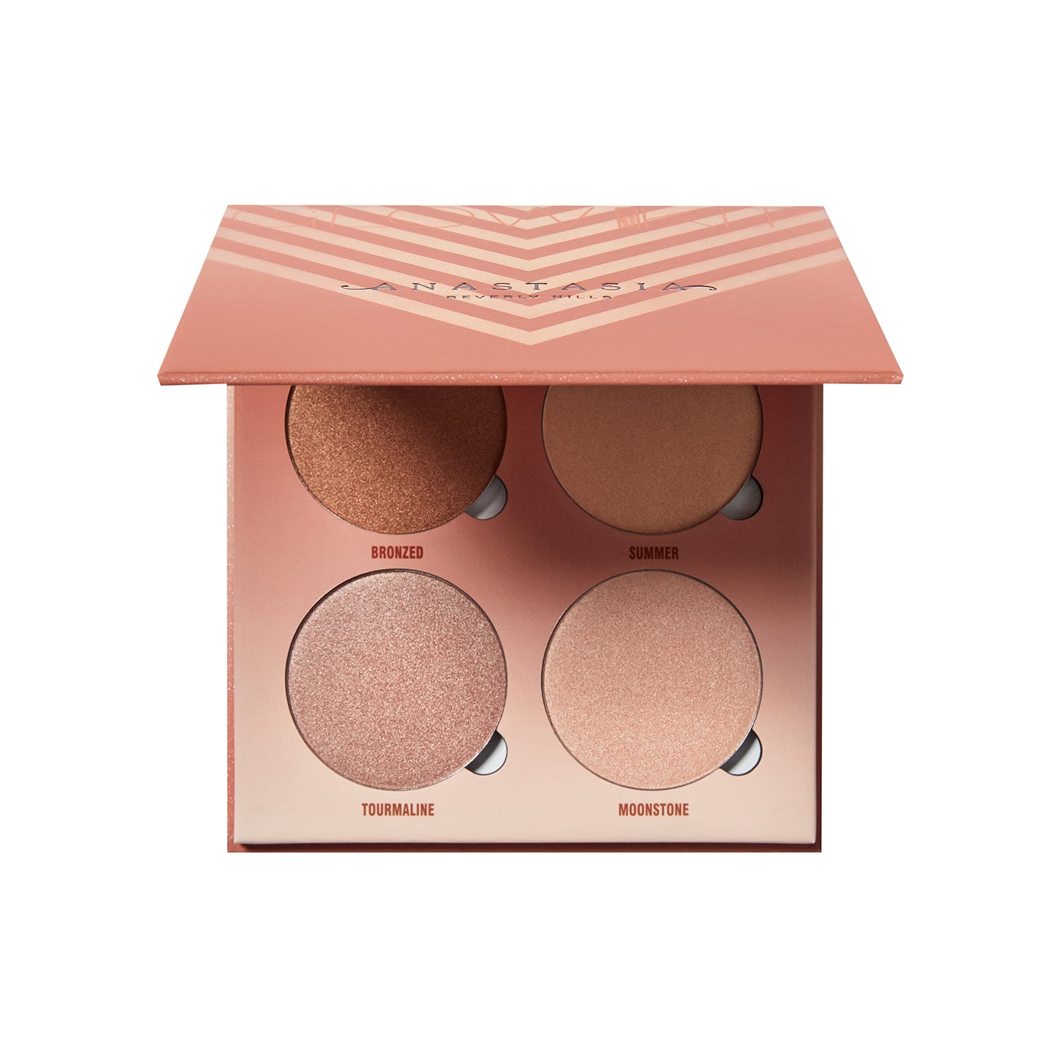 Палитра хайлайтеров с 4 металлическими оттенками ANASTASIA BEVERLY HILLS Glow Kit Sun Dipped
Палитра хайлайтеров с 4 металлическими оттенками ANASTASIA BEVERLY HILLS Glow Kit Sun Dipped