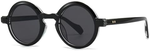 Популярные модные круглые солнцезащитные очки для женщин, ретро-градиентные очки с защитой от УФ-излучения UV400, модные панк-очки с заклепками для мужчин MTZJH, Black Gray
Популярные модные круглые солнцезащитные очки для женщин, ретро-градиентные очки с защитой от УФ-излучения UV400, модные панк-очки с заклепками для мужчин MTZJH, Black Gray