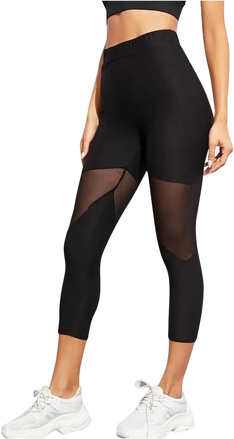 Женские леггинсы Sheer Mesh Lace High Waist с эффектом контроля живота
Женские леггинсы Sheer Mesh Lace High Waist с эффектом контроля живота