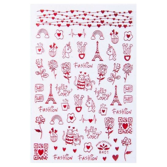 Наклейки для ногтей, тонкая самоклеящаяся лента ко Дню святого Валентина, красный № R401 MollyLac, Molly Lac
Наклейки для ногтей, тонкая самоклеящаяся лента ко Дню святого Валентина, красный № R401 MollyLac, Molly Lac