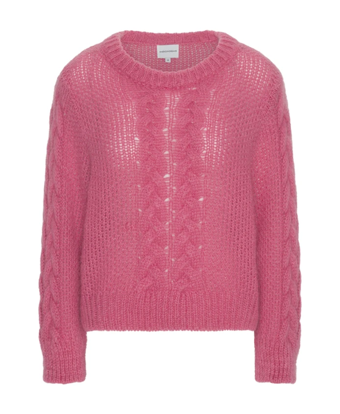 Пуловер Луиза, связанный косами Americandreams, розовый
Пуловер Луиза, связанный косами Americandreams, розовый