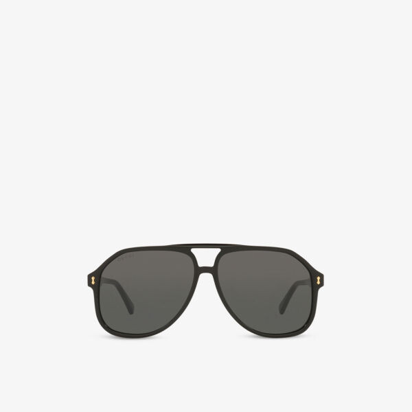 Солнцезащитные очки-авиаторы GG1042S из ацетата Gucci, черный
Солнцезащитные очки-авиаторы GG1042S из ацетата Gucci, черный
