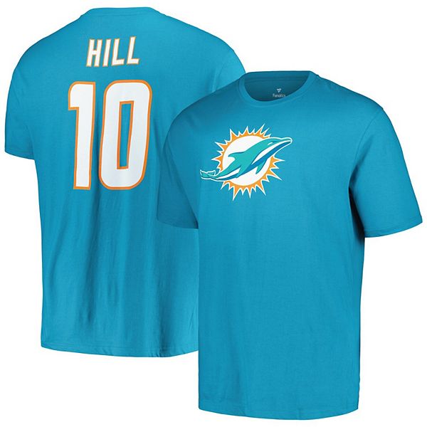 Футболка с именем и номером игрока Miami Dolphins Tyreek Hill Aqua Unbranded
Футболка с именем и номером игрока Miami Dolphins Tyreek Hill Aqua Unbranded