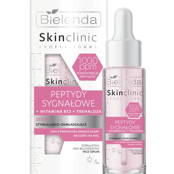 Стимулирующая и омолаживающая сыворотка для лица, 30 мл Bielenda Skin clinic professional
Стимулирующая и омолаживающая сыворотка для лица, 30 мл Bielenda Skin clinic professional