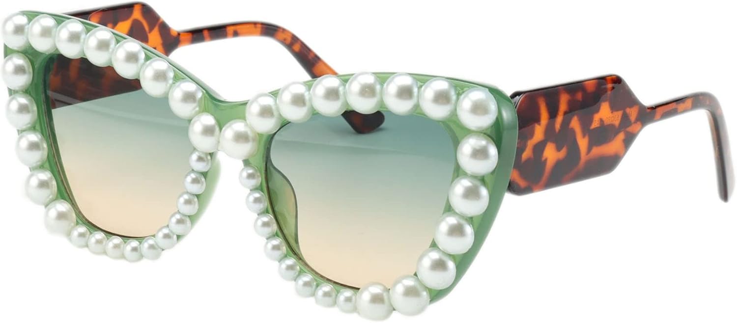 Женские солнцезащитные очки ICARA Retro Pearl Cateye с милым дизайном и защитой от УФ-излучения, идеально подходящие для вечеринок, фотосессий, отдыха на природе и пляже, Green
Женские солнцезащитные очки ICARA Retro Pearl Cateye с милым дизайном и защитой от УФ-излучения, идеально подходящие для вечеринок, фотосессий, отдыха на природе и пляже, Green