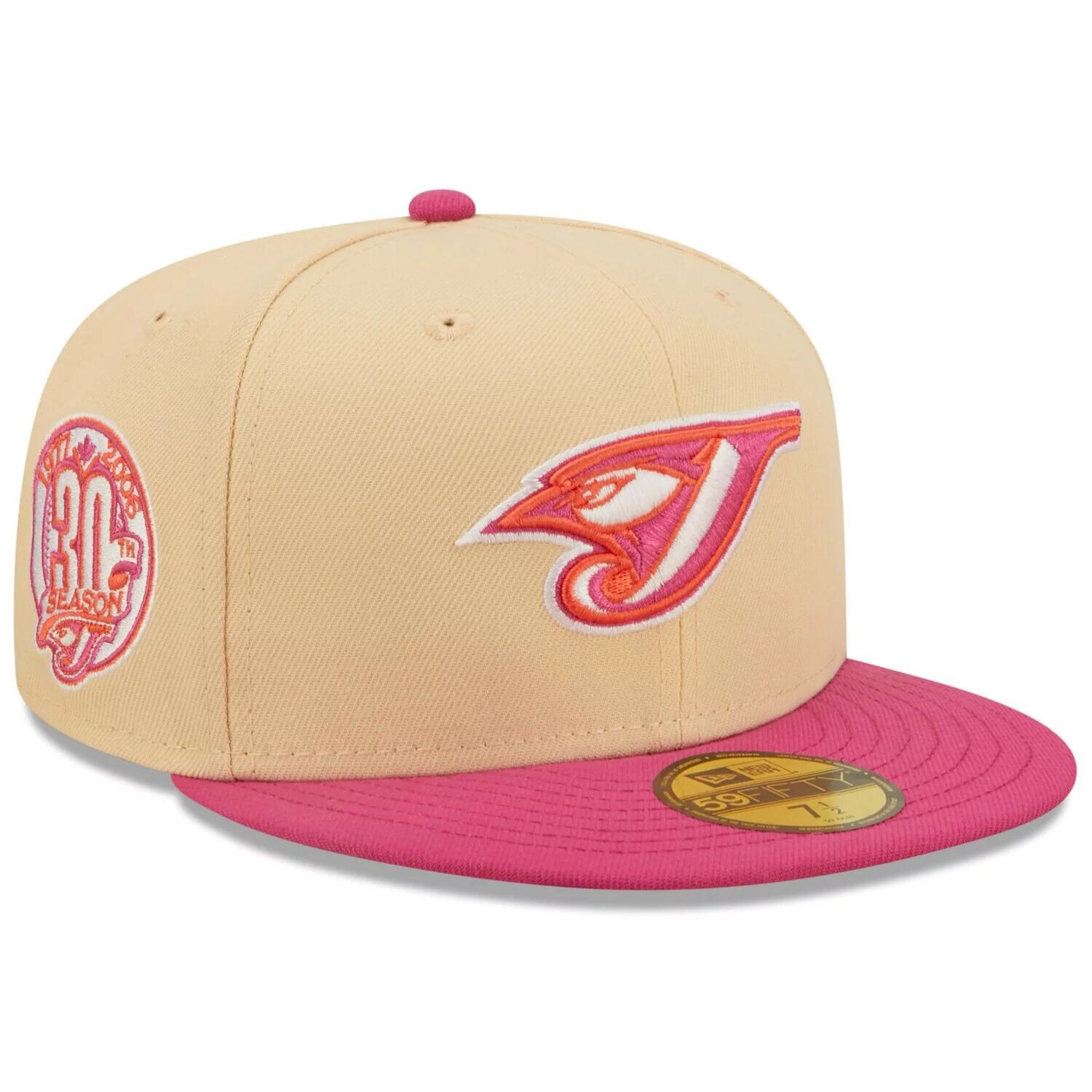 Мужская шляпа New Era оранжево-розовая Toronto Blue Jays 30th Season Mango Passion 59FIFTY
Мужская шляпа New Era оранжево-розовая Toronto Blue Jays 30th Season Mango Passion 59FIFTY