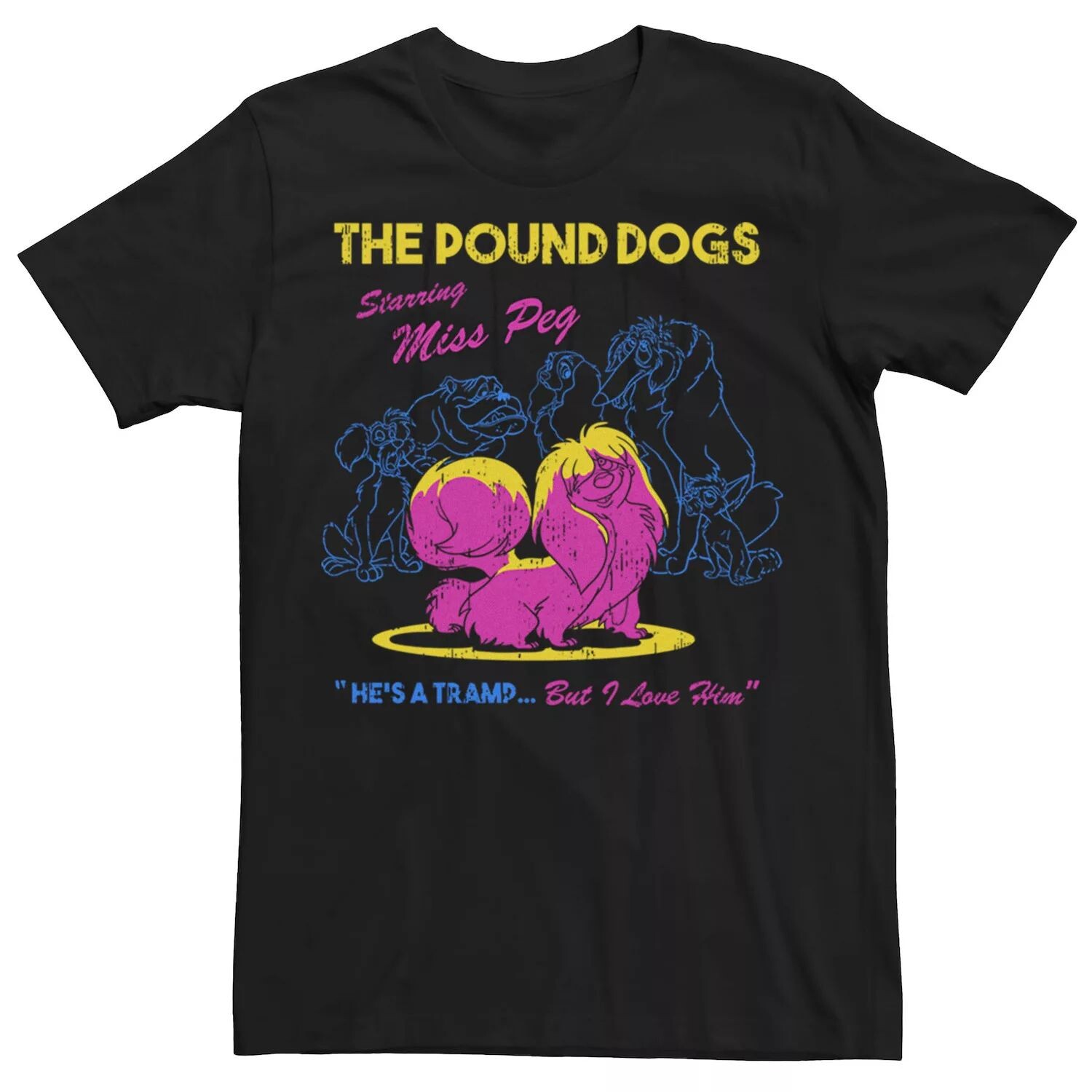 Мужская футболка Lady And The Tramp The Pound Dogs с мисс Пег в главной роли Disney
Мужская футболка Lady And The Tramp The Pound Dogs с мисс Пег в главной роли Disney