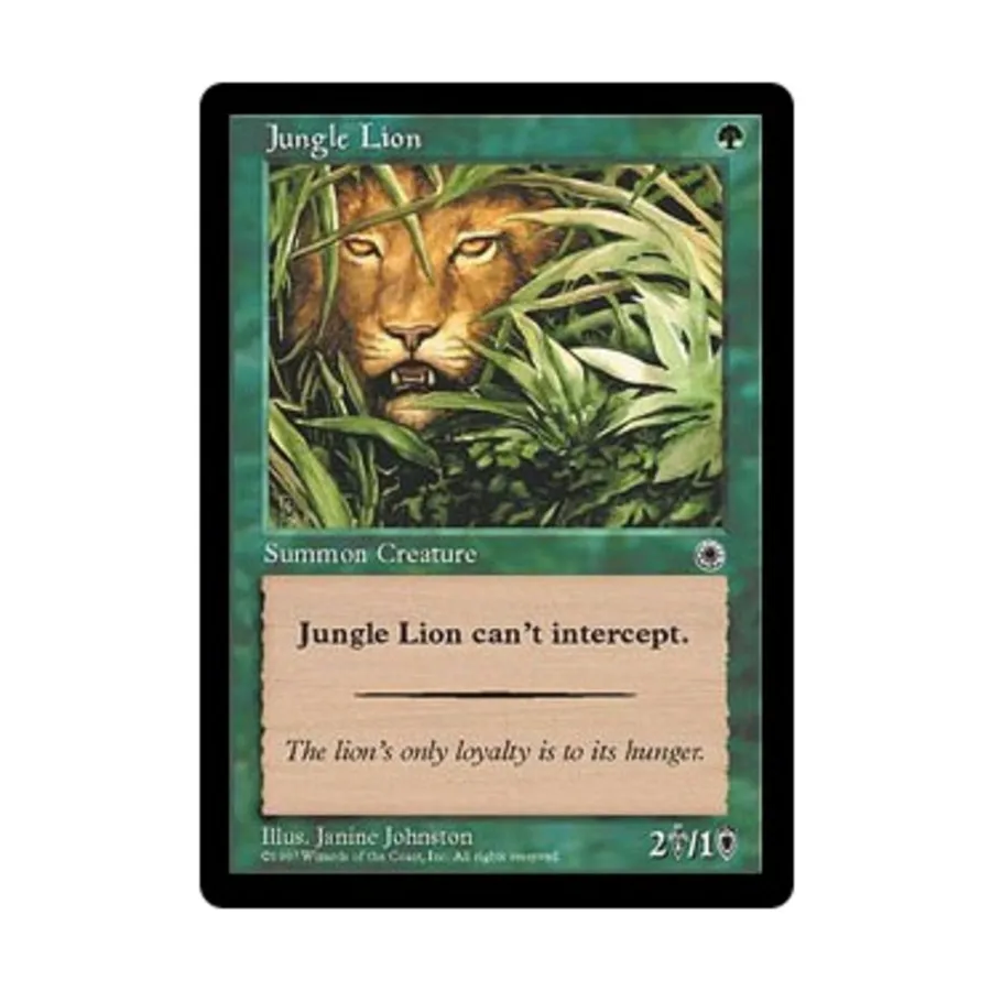 CCG Джунглевой лев (К), MTG - Portal
CCG Джунглевой лев (К), MTG - Portal