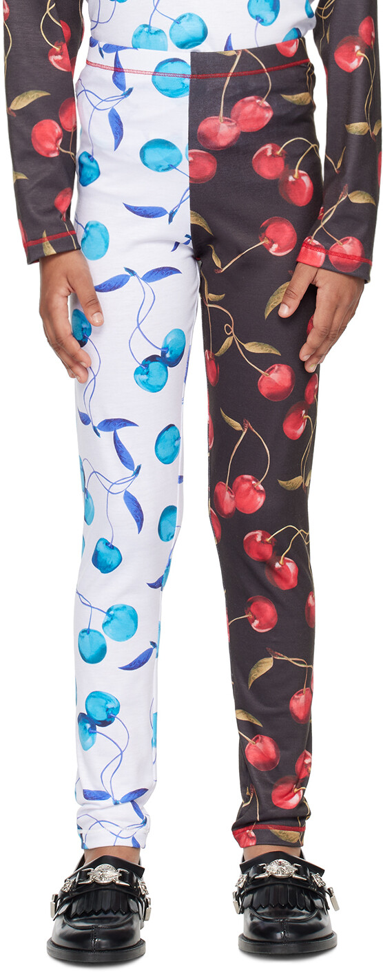 SSENSE Эксклюзивные детские леггинсы белого и черного вишневого цвета Chopova Lowena 
SSENSE Эксклюзивные детские леггинсы белого и черного вишневого цвета Chopova Lowena