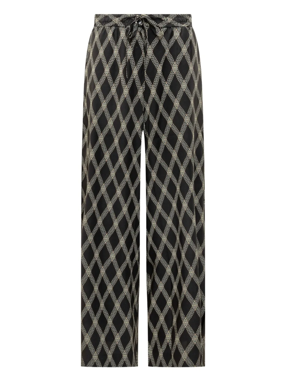 Брюки с ромбовидным узором и завязками Pierre-Louis Mascia, черный
Брюки с ромбовидным узором и завязками Pierre-Louis Mascia, черный