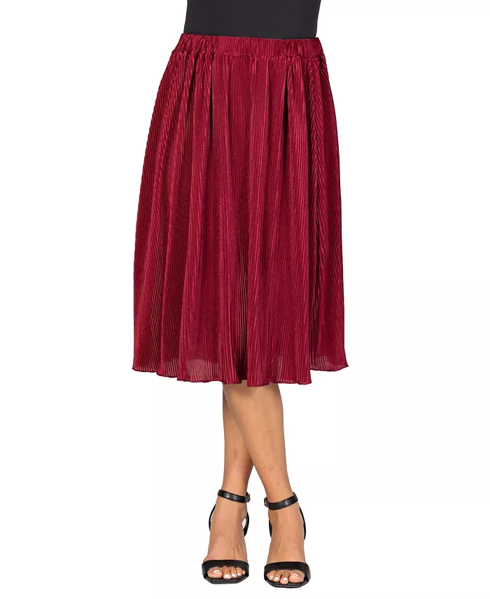 Женская элегантная плиссированная юбка миди с эластичной талией 24seven Comfort Apparel, фиолетовый
Женская элегантная плиссированная юбка миди с эластичной талией 24seven Comfort Apparel, фиолетовый