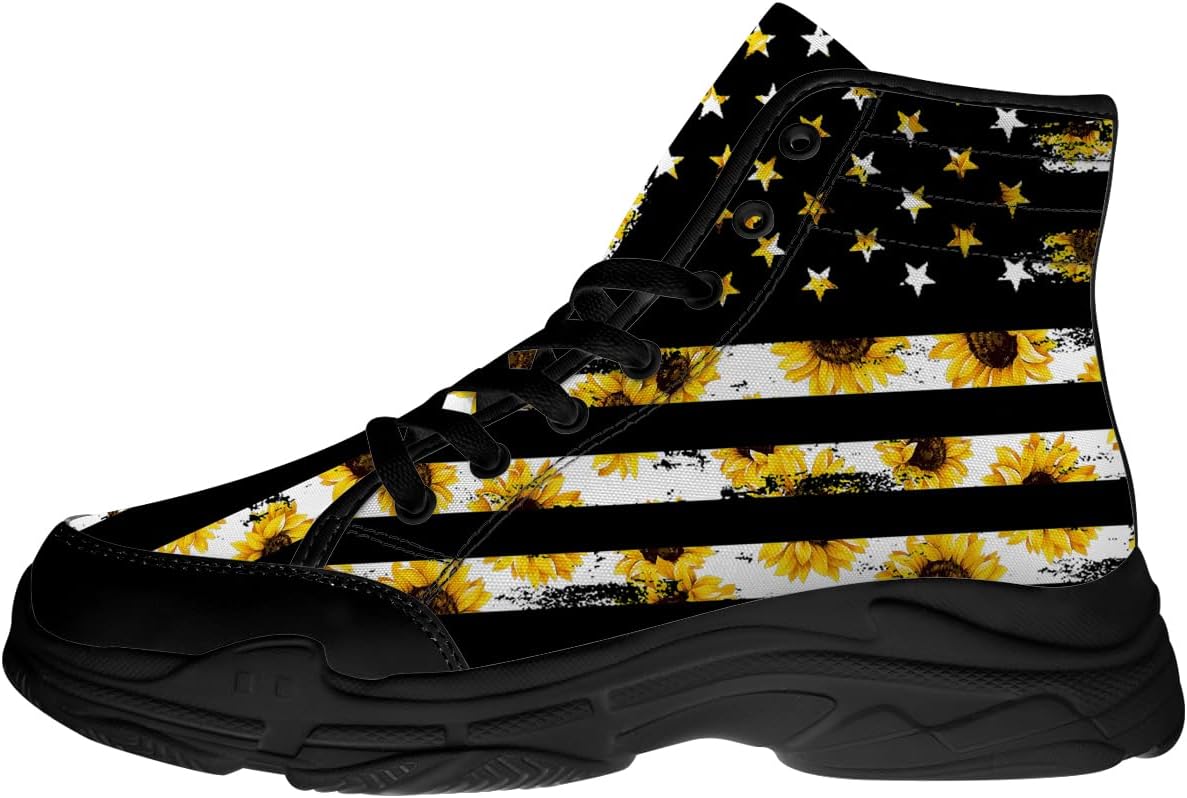 Кеды на высокой подошве с подсолнухами для женщин, желтые парусиновые платформенные туфли на шнуровке, подарок для нее и для него Generic
Кеды на высокой подошве с подсолнухами для женщин, желтые парусиновые платформенные туфли на шнуровке, подарок для нее и для него Generic