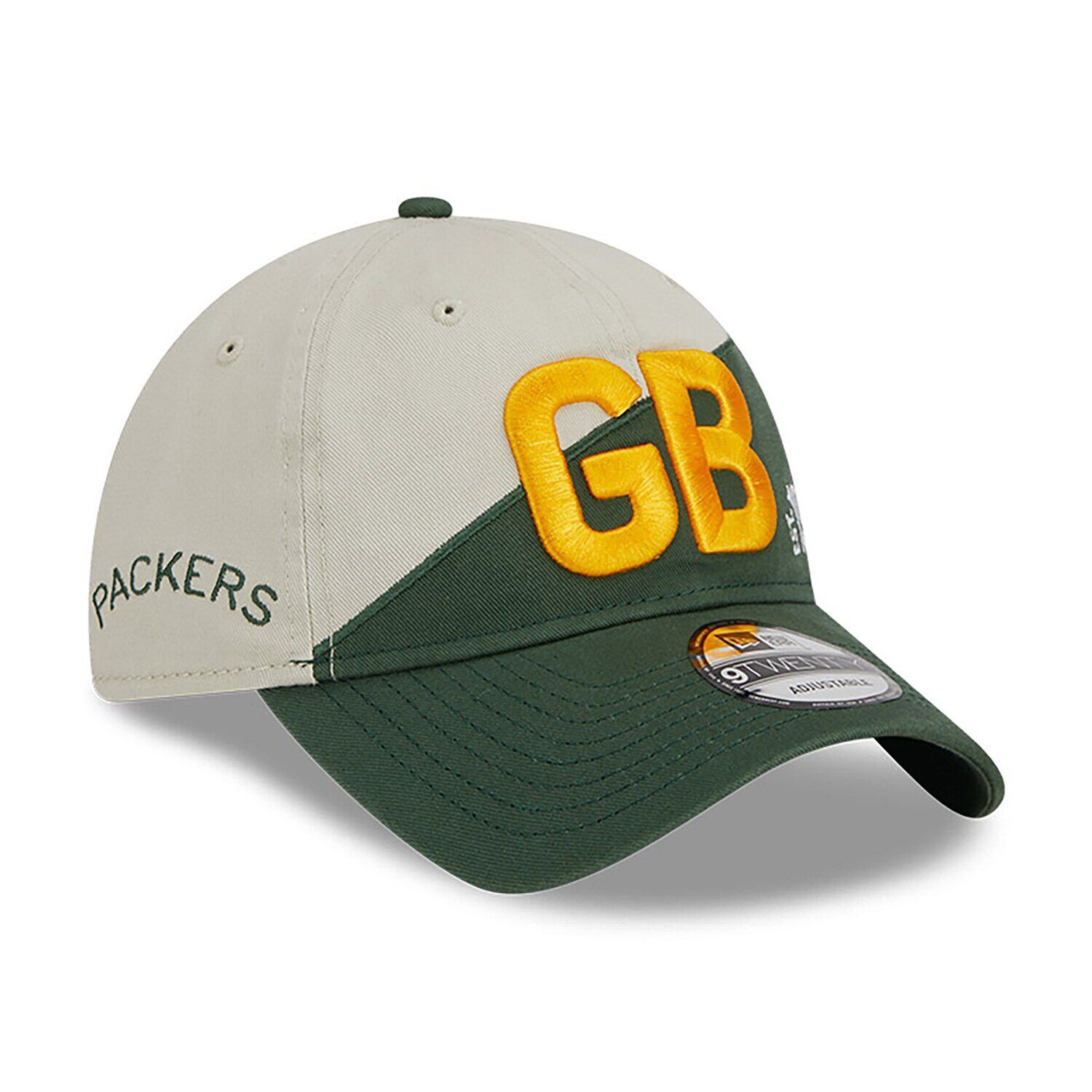 Мужская регулируемая кепка New Era кремового/зеленого цвета Green Bay Packers 2023 Sideline Historic 9TWENTY
Мужская регулируемая кепка New Era кремового/зеленого цвета Green Bay Packers 2023 Sideline Historic 9TWENTY