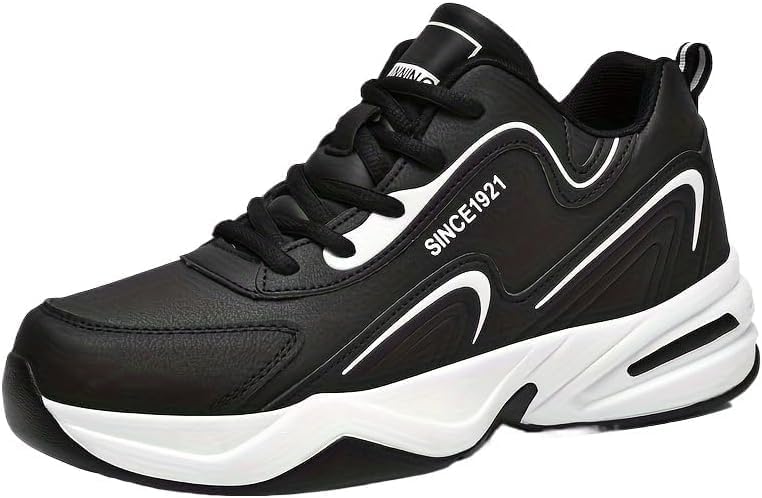 Мужские модные кроссовки в стиле стритвеар с толстой подошвой для бега и скейтбординга- однотонные, в простом баскетбольном стиле, большой выбор размеров Clolinde, белый/черный
Мужские модные кроссовки в стиле стритвеар с толстой подошвой для бега и скейтбординга- однотонные, в простом баскетбольном стиле, большой выбор размеров Clolinde, белый/черный