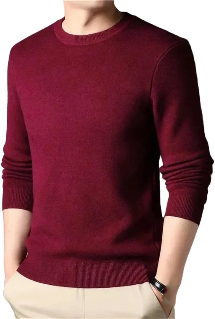 Мужской тонкий свитер Slim Fit с круглым вырезом
Мужской тонкий свитер Slim Fit с круглым вырезом