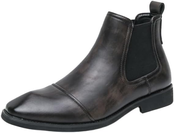 Мужские ботинки челси, кожаные ботильоны с острым носком, без застежек, повседневные или для торжественных случаев, нескользящие и износостойкие, легкие, мужские классические ботинки Zestrelax, черный
Мужские ботинки челси, кожаные ботильоны с острым носком, без застежек, повседневные или для торжественных случаев, нескользящие и износостойкие, легкие, мужские классические ботинки Zestrelax, черный