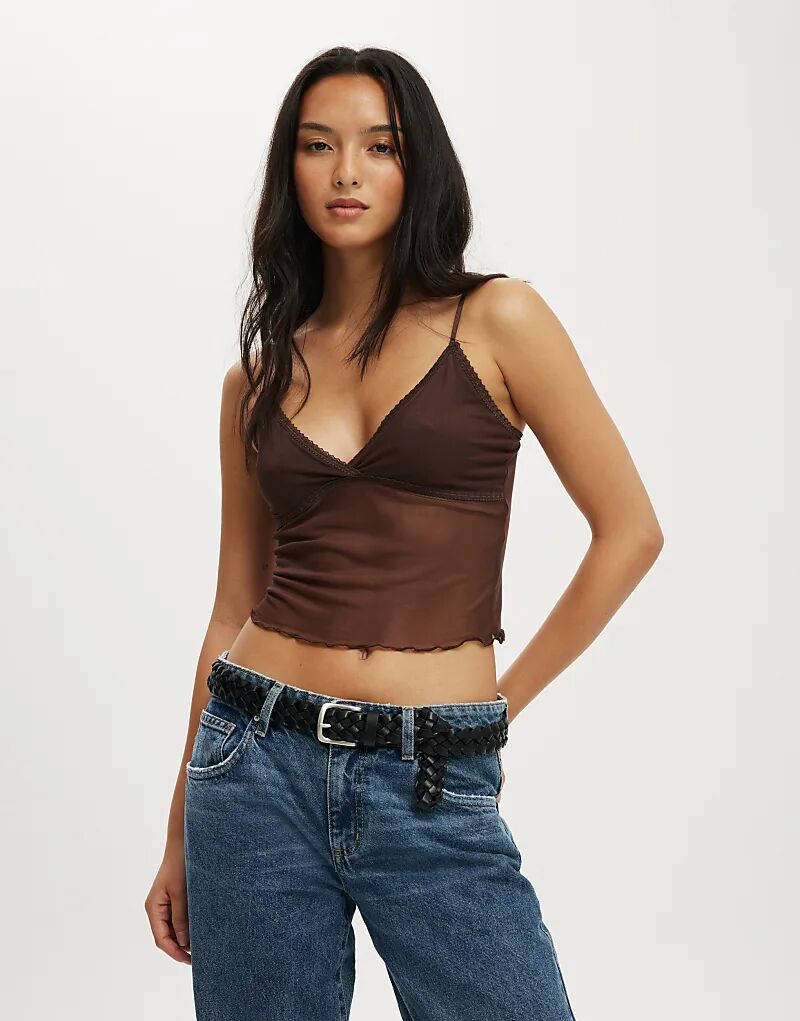 Сетчатая майка Cotton On Ashley бордового цвета Cotton On
Сетчатая майка Cotton On Ashley бордового цвета Cotton On