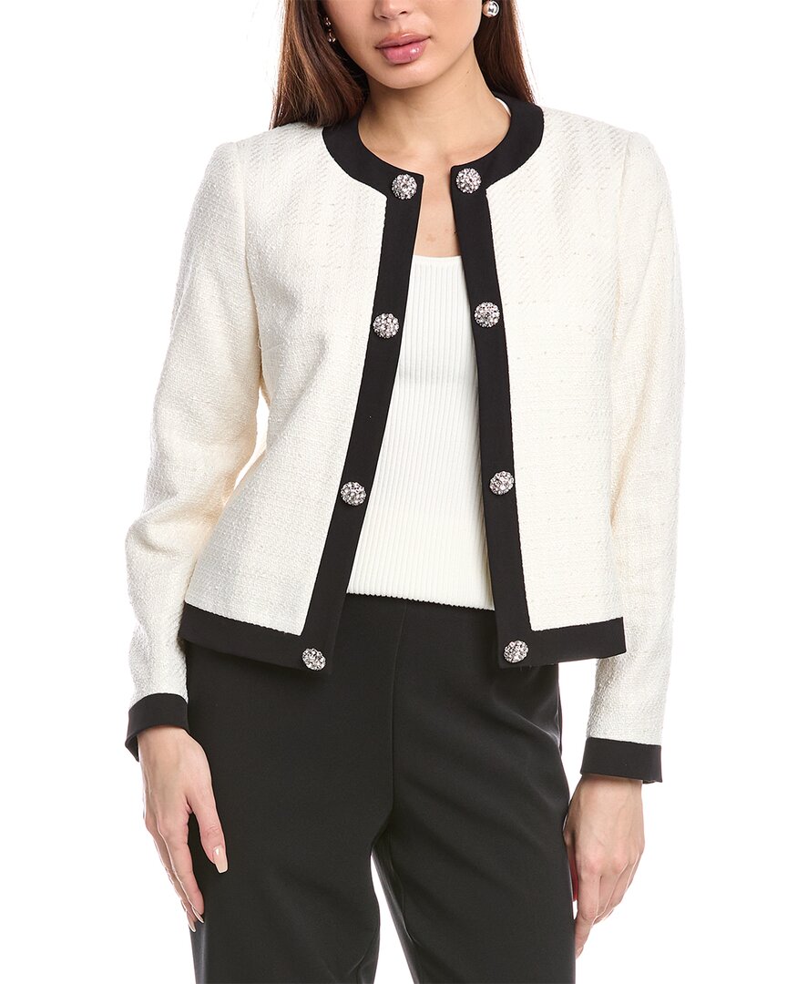 Anne Klein Жакет с декоративными вставками, белый
Anne Klein Жакет с декоративными вставками, белый