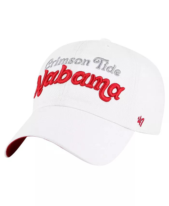 Женская белая регулируемая кепка Alabama Crimson Tide Pensacola Clean Up '47 Brand
Женская белая регулируемая кепка Alabama Crimson Tide Pensacola Clean Up '47 Brand