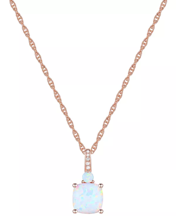 Ожерелье с подвеской 18 дюймов из стерлингового серебра с выращенным в лаборатории белым сапфиром в качестве акцента Macy'S, opal
Ожерелье с подвеской 18 дюймов из стерлингового серебра с выращенным в лаборатории белым сапфиром в качестве акцента Macy'S, opal