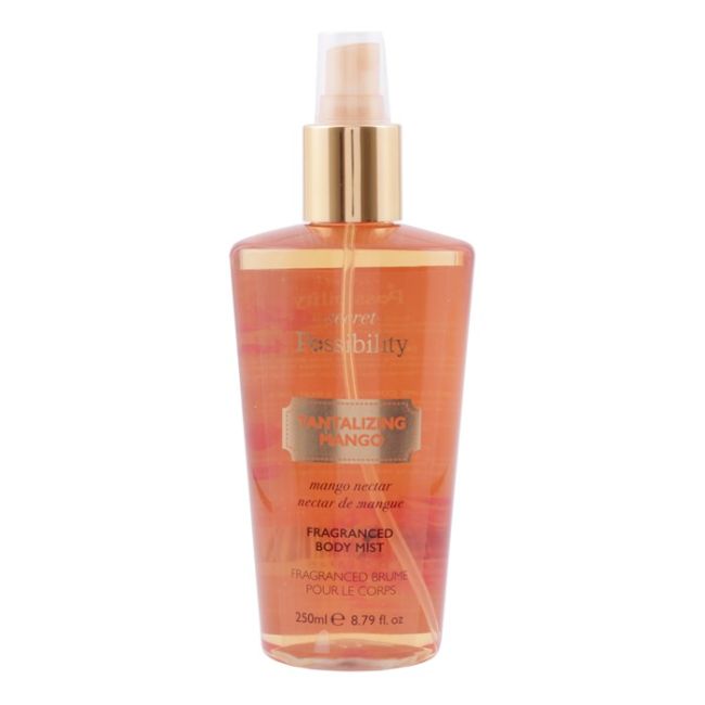 Секретный соблазнительный спрей для тела с ароматом манго Possibility, 250 мл
Секретный соблазнительный спрей для тела с ароматом манго Possibility, 250 мл