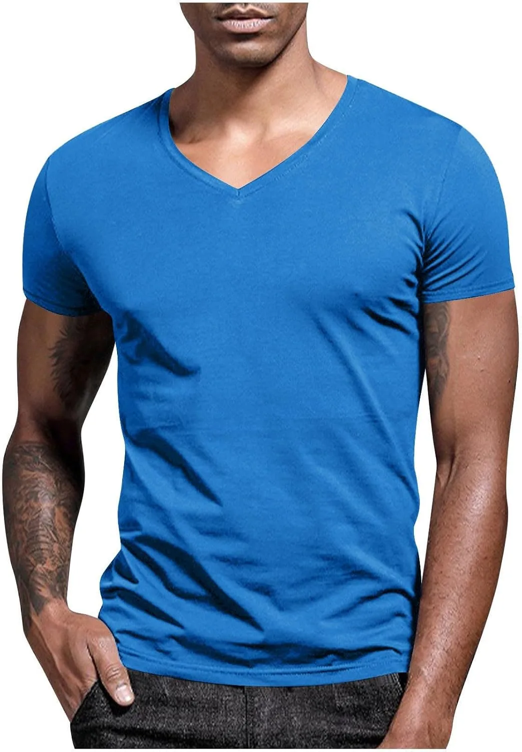 Мужская футболка с V-образным вырезом Casual Slim Fit OSFVNOXV
Мужская футболка с V-образным вырезом Casual Slim Fit OSFVNOXV