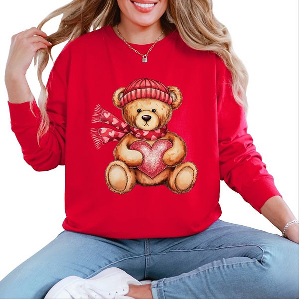 Valentine teddy bear beanie - женская футболка с длинным рукавом и принтом Simply Sage Market, Red, Зеленый, Valentine teddy bear beanie - женская футболка с длинным рукавом и принтом Simply Sage Market, Red
Valentine teddy bear beanie - женская футболка с длинным рукавом и принтом Simply Sage Market, Red, Зеленый, Valentine teddy bear beanie - женская футболка с длинным рукавом и принтом Simply Sage Market, Red
