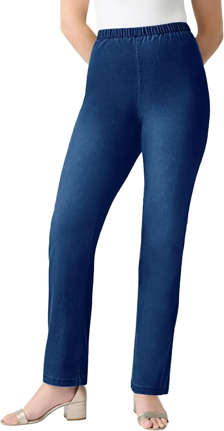 Roaman's Женские джинсы Plus Size Tall Comfort Stretch Straight Leg
Roaman's Женские джинсы Plus Size Tall Comfort Stretch Straight Leg