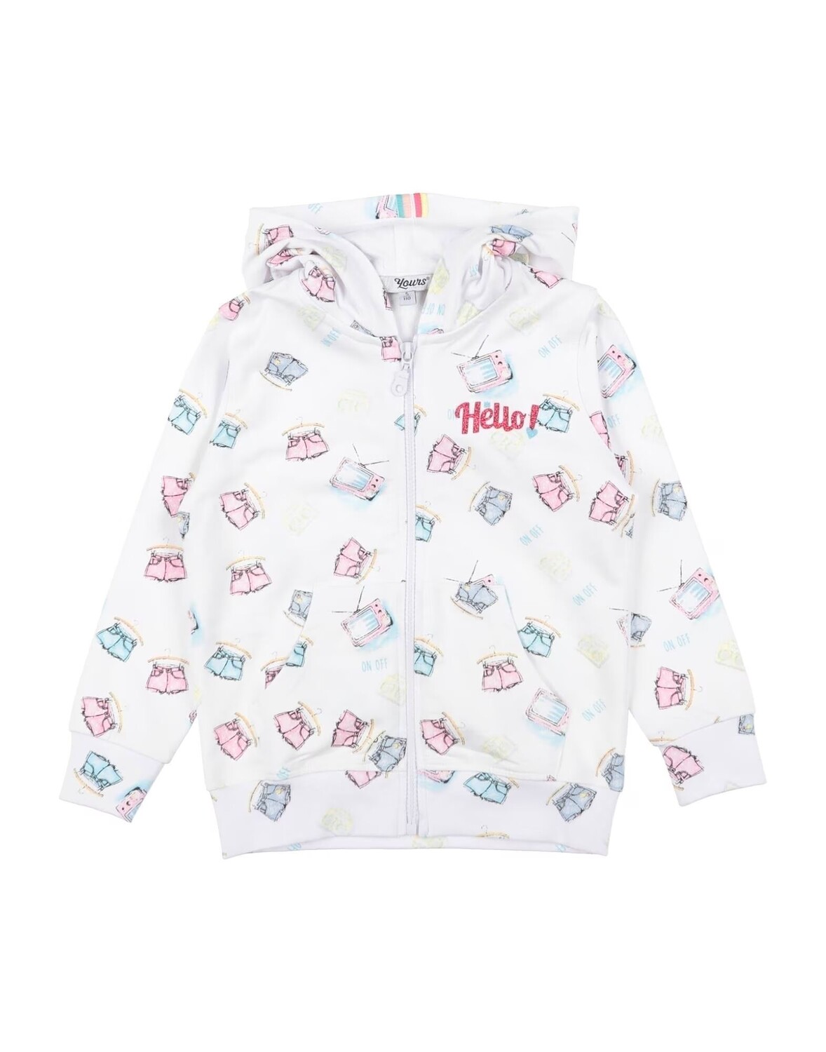 Толстовка Yours By 02Tandem, белый 
Толстовка Yours By 02Tandem, белый