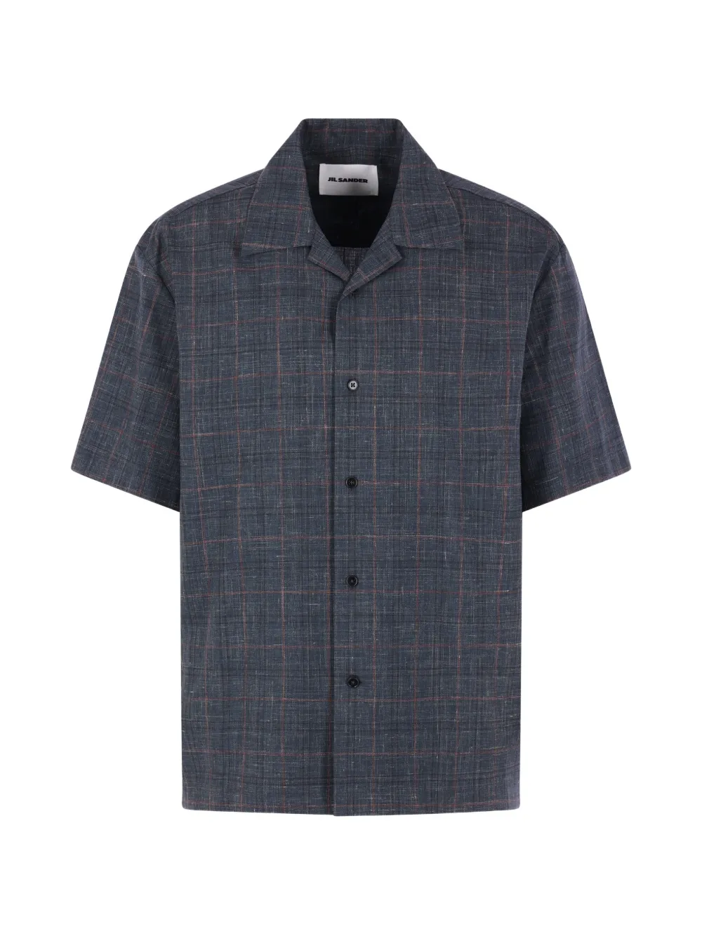 Рубашка с короткими рукавами и клетчатым узором Jil Sander, серый
Рубашка с короткими рукавами и клетчатым узором Jil Sander, серый