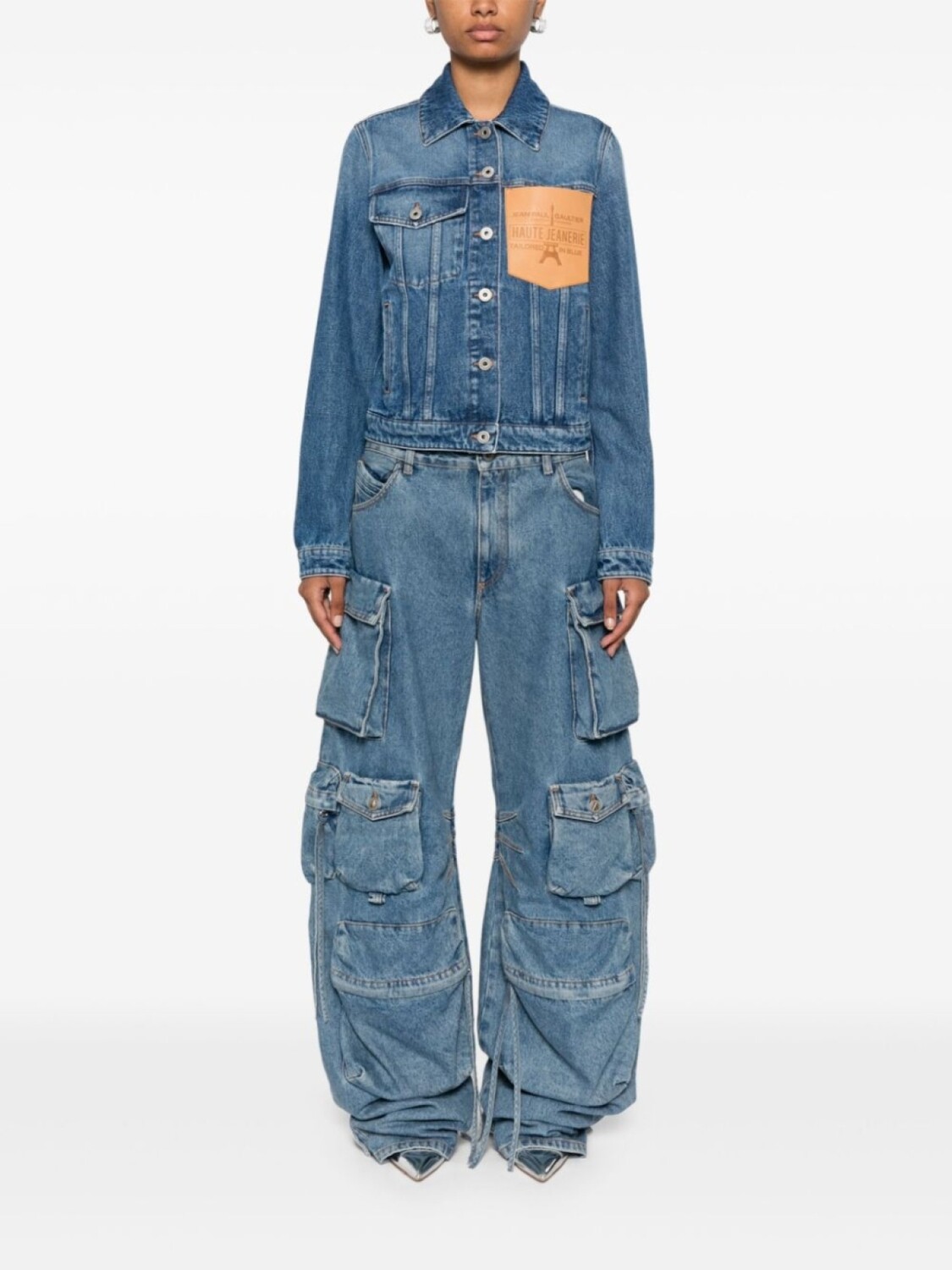 Jean Paul Gaultier куртка с тисненым логотипом, синий
Jean Paul Gaultier куртка с тисненым логотипом, синий