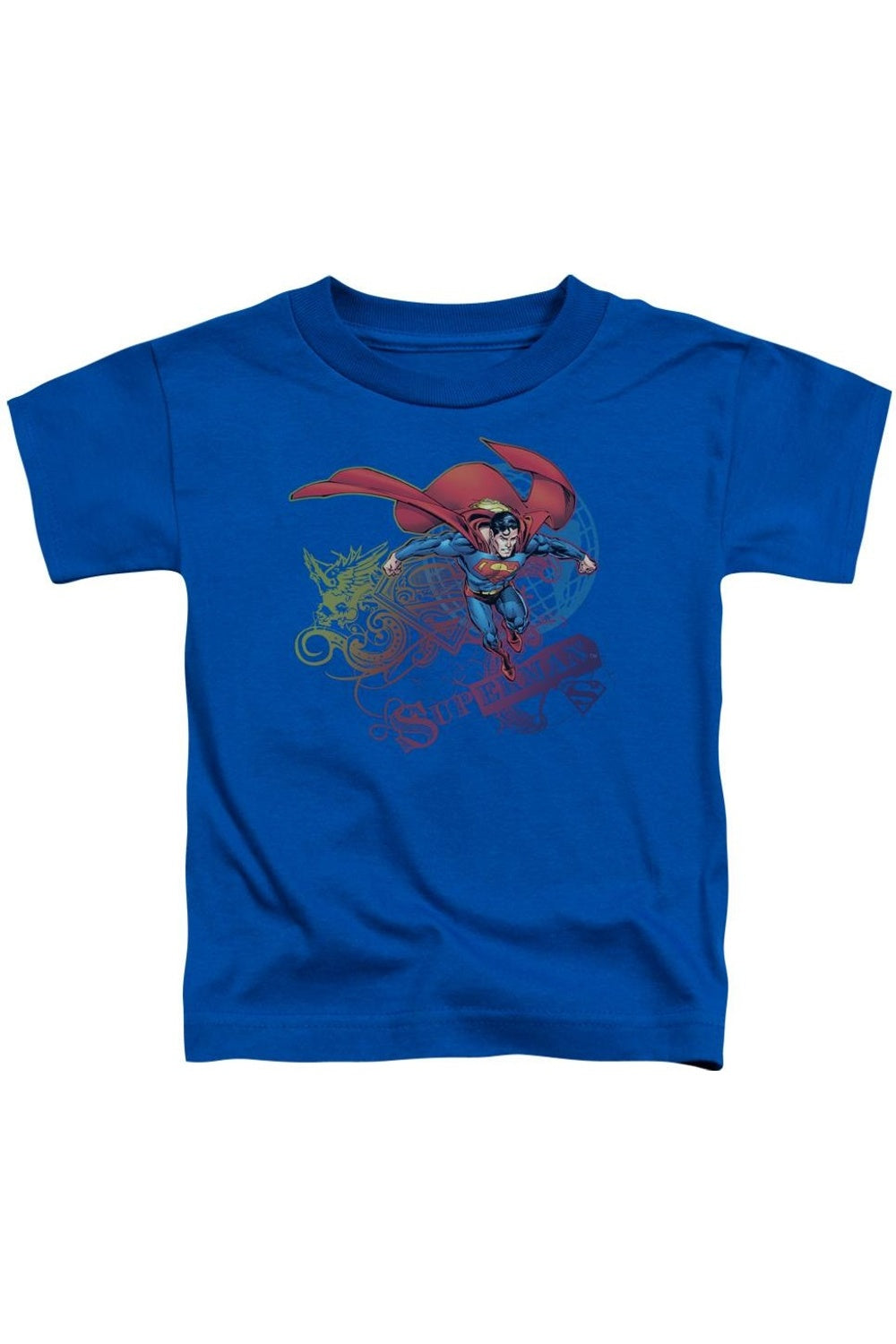 Футболка с принтом "Супермен" и надписью "Supes" для детей Gildan, синий 
Футболка с принтом "Супермен" и надписью "Supes" для детей Gildan, синий