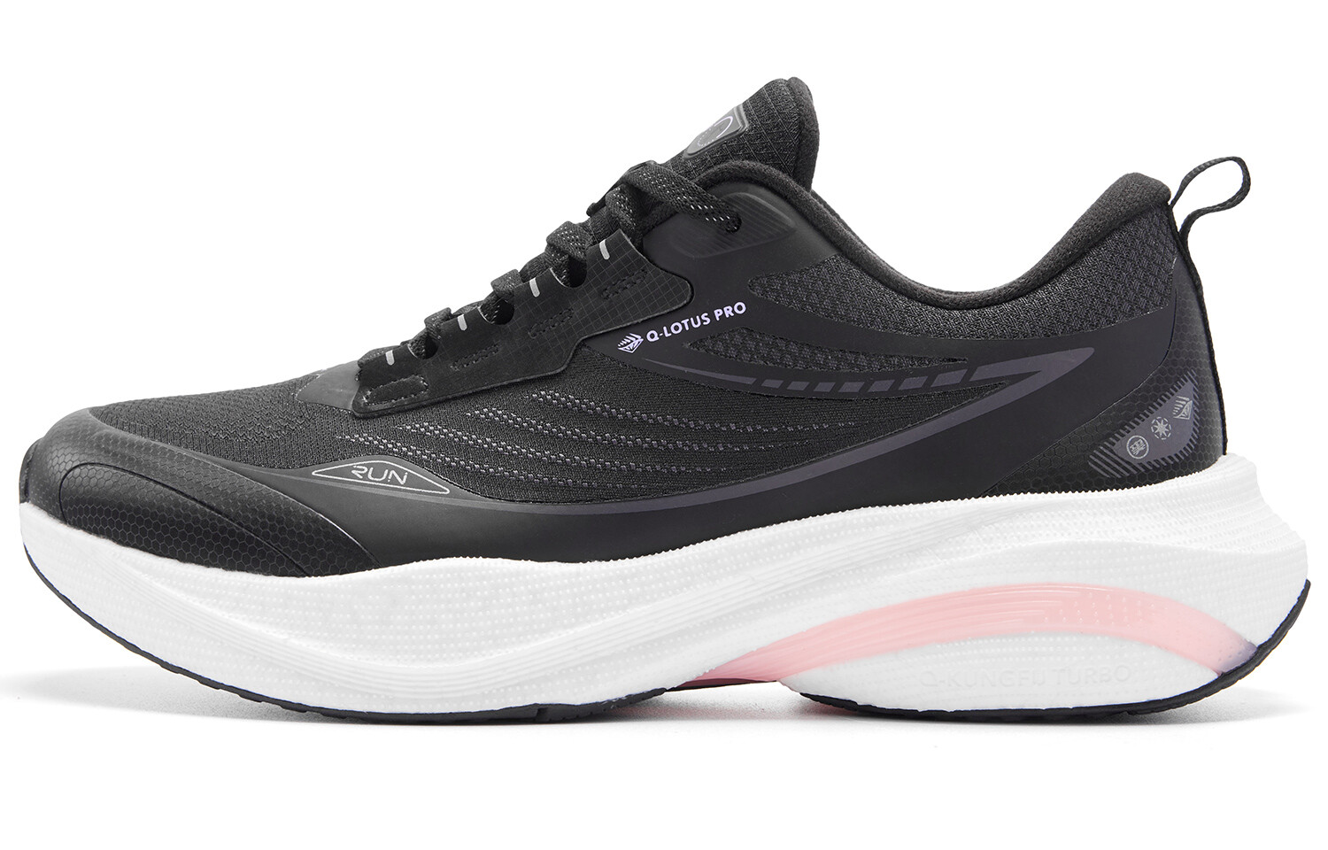 Кроссовки для бега Rain Swallow 4.0 женские с низким верхом, черный/светло-орхидейные Qiaodan
Кроссовки для бега Rain Swallow 4.0 женские с низким верхом, черный/светло-орхидейные Qiaodan