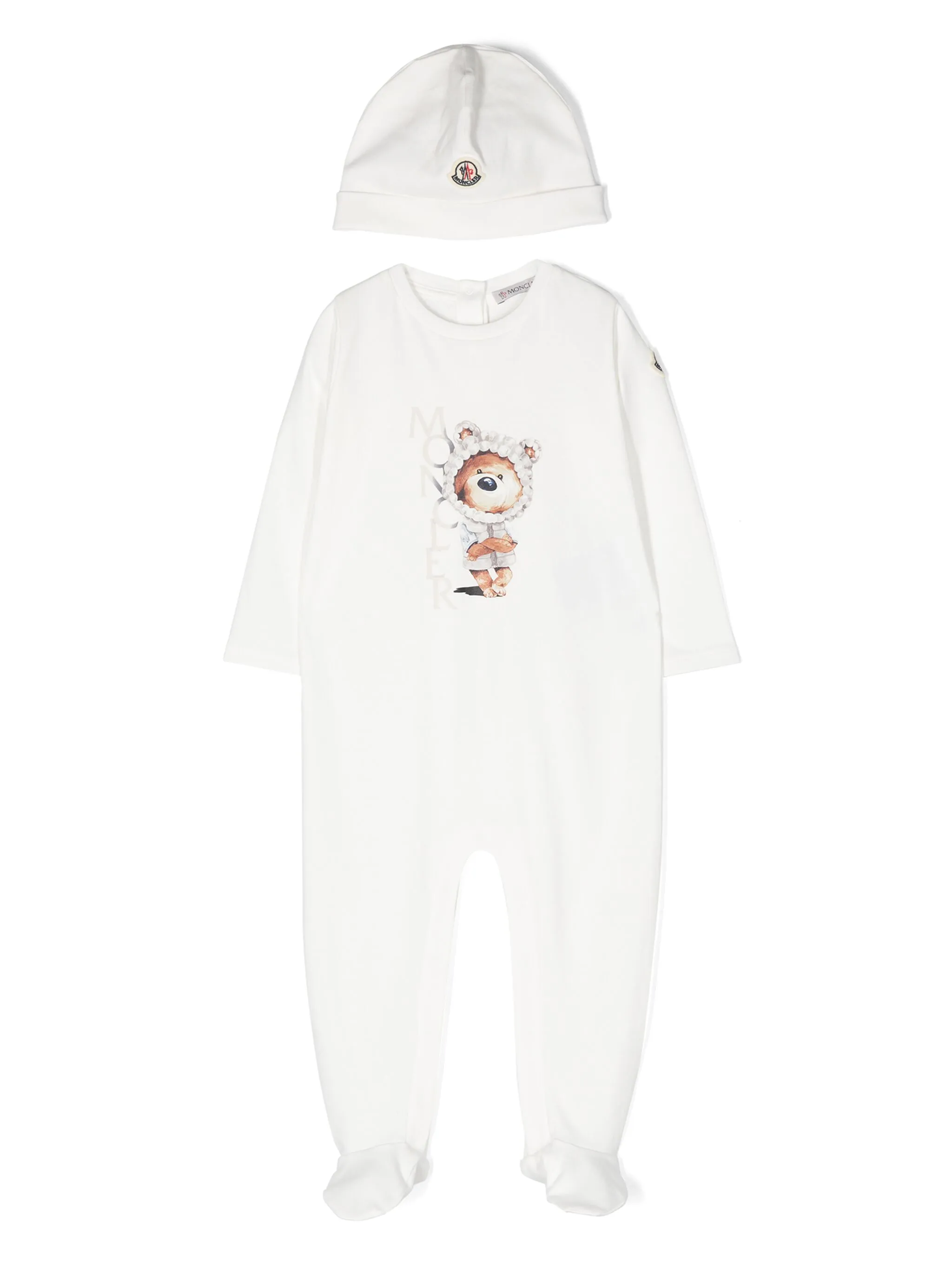 Комплект для новорожденного с логотипом Moncler Enfant, белый
Комплект для новорожденного с логотипом Moncler Enfant, белый