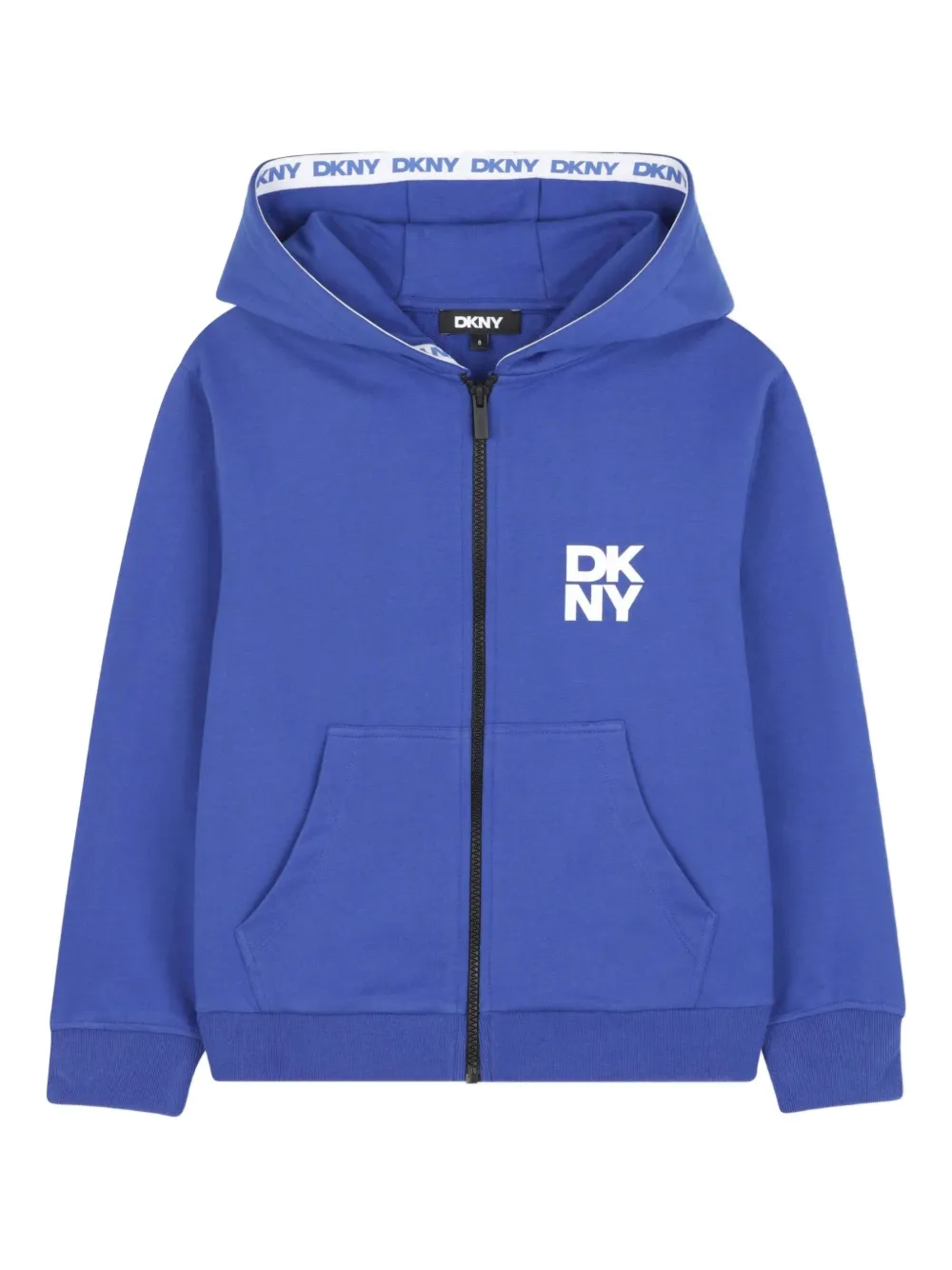 Худи на молнии Dkny Kids, синий 
Худи на молнии Dkny Kids, синий