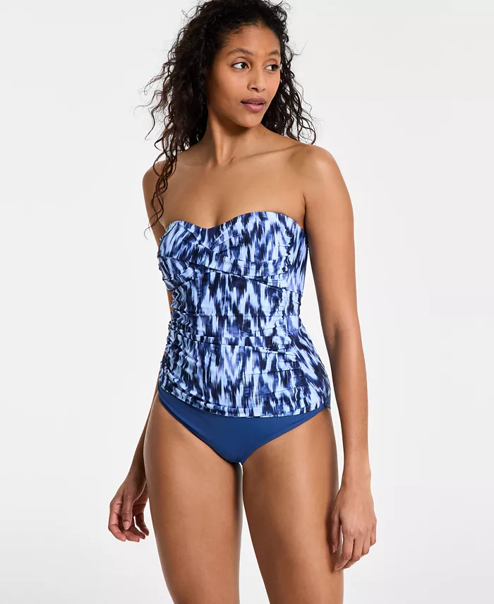 Женский топ-бандо танкини с закрученной передней частью и сборкой Anne Cole, синий
Женский топ-бандо танкини с закрученной передней частью и сборкой Anne Cole, синий