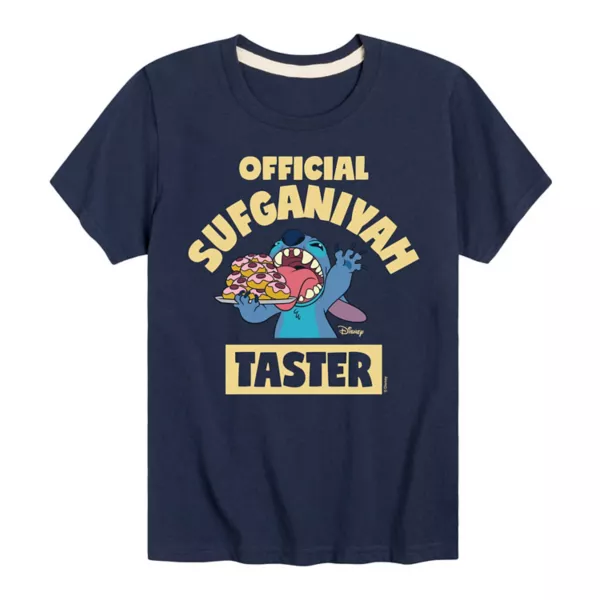 Футболка для мальчиков 8-20 лет «Lilo & Stitch» с принтом «Дегустатор суфганийот» Disney, синий
Футболка для мальчиков 8-20 лет «Lilo & Stitch» с принтом «Дегустатор суфганийот» Disney, синий