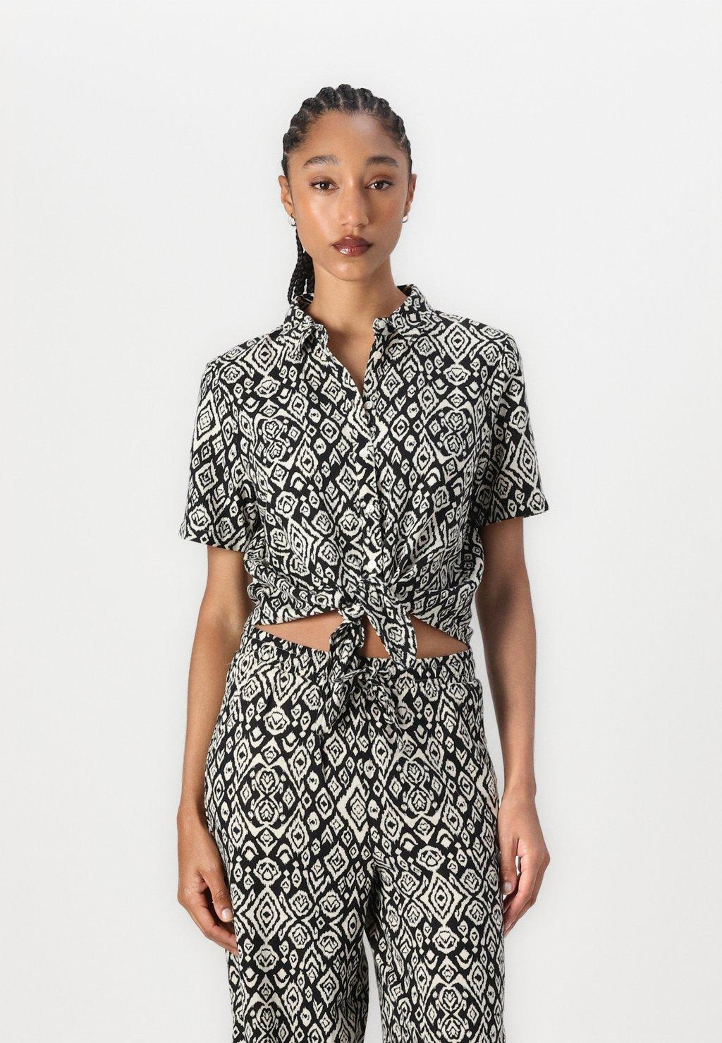 Блузка на пуговицах LINNO ICHI, черный
Блузка на пуговицах LINNO ICHI, черный