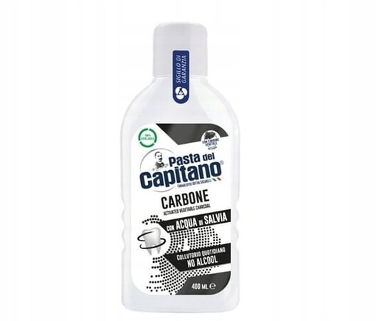 Антибактериальная жидкость для полоскания рта, 400 мл Capitano Carbone, Del Capitano
Антибактериальная жидкость для полоскания рта, 400 мл Capitano Carbone, Del Capitano
