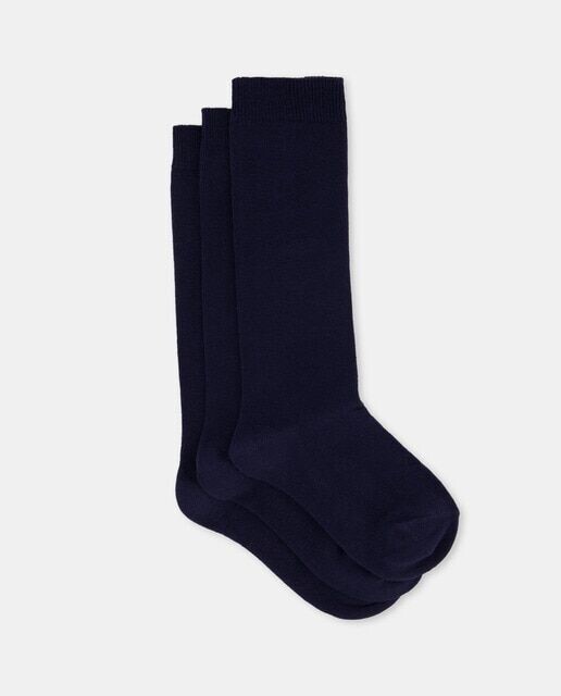 Комплект из трех высоких носков для девочек Cotton Juice, темно-синий
Комплект из трех высоких носков для девочек Cotton Juice, темно-синий