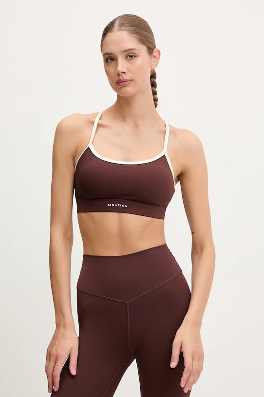 Спортивный бюстгальтер Signature P.E Nation, коричневый 
Спортивный бюстгальтер Signature P.E Nation, коричневый
