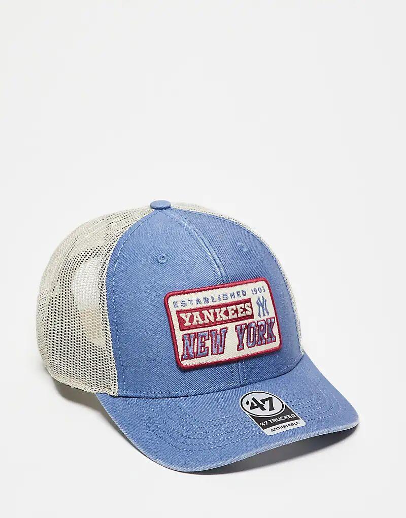 Кепка дальнобойщика с нашивкой 47 Brand NY Yankees синего цвета
Кепка дальнобойщика с нашивкой 47 Brand NY Yankees синего цвета
