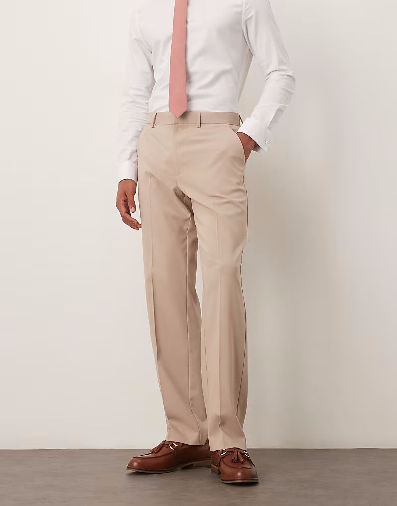 Прямые брюки бежевого цвета Asos Design
Прямые брюки бежевого цвета Asos Design