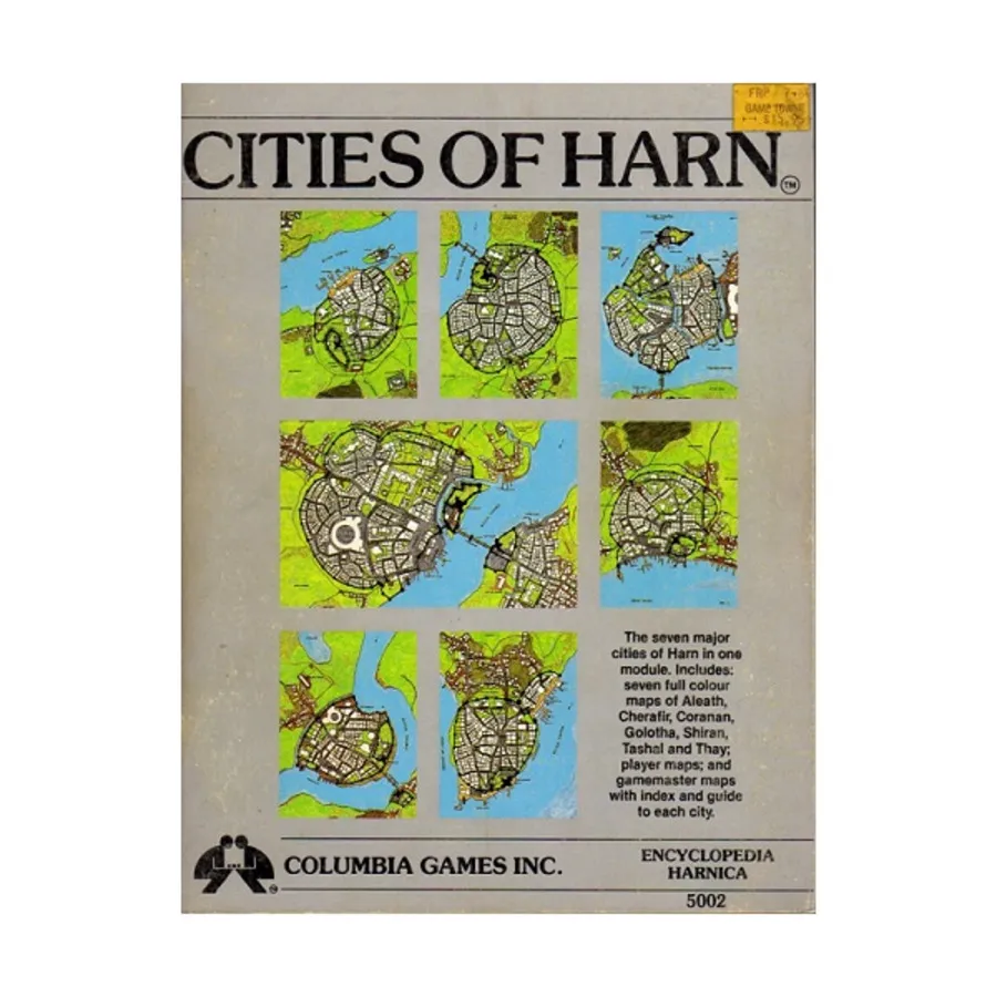 Cities of Harn (Grey Cover), Harn - Kingdoms & Regions, мягкая обложка 
Cities of Harn (Grey Cover), Harn - Kingdoms & Regions, мягкая обложка